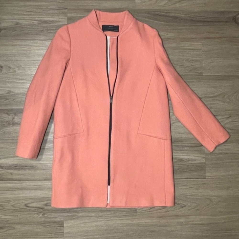 Zara Women's Peach Trench Coat